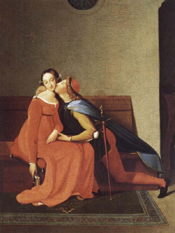 Jean-Auguste Dominique Ingres Paolo and Francesca, China oil painting art
